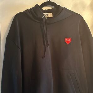 COMME des GARCONS men’s XL black hoodie